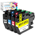thumbnail image 1 of F FINDERS&CO LC3013 XL Ink Cartridges Replacement compatible for Brother LC-3013 LC 3013 XL LC3011 Ink Cartridges Work with Brother MFC-J491DW MFC-J497DW MFC-J690DW MFC-J895DW (1BK, 1C, 1M, 1Y), 1 of 6