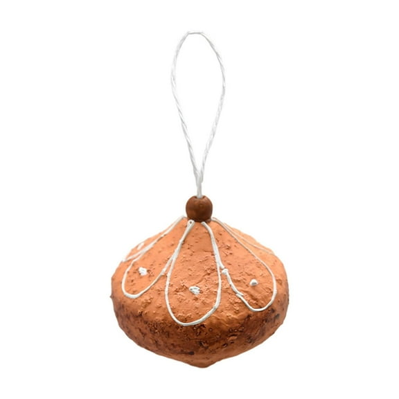 F Gingerbread Man Christmas Pendant Tree Decorations 5.91X2.36X1.18 Inch Cookie Hanging Ornaments Holiday Party Decor Small Xmas Decor