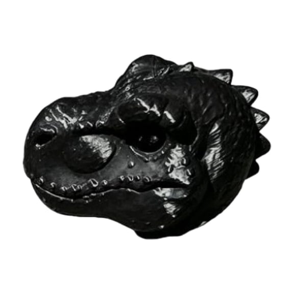 F Hanging Resin Dinosaur Head Squirrel Feeder Wildlife Nut Feeder For Backyard Tree Garden Outdoor Decor
