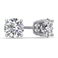 thumbnail image 1 of F/I1 1/6-2.00Carat TW Diamond Stud Earring in 14k White Gold (1/2ct+ are certified), 1 of 6