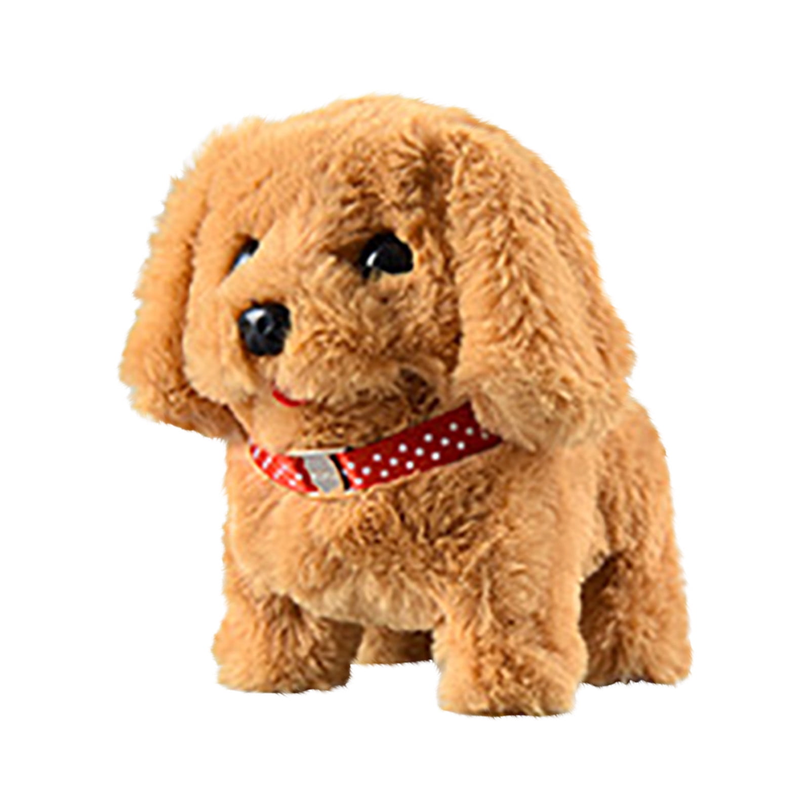 F Interactive Walking Brown Dog Toy Simulation Plush Puppy With Sound ...