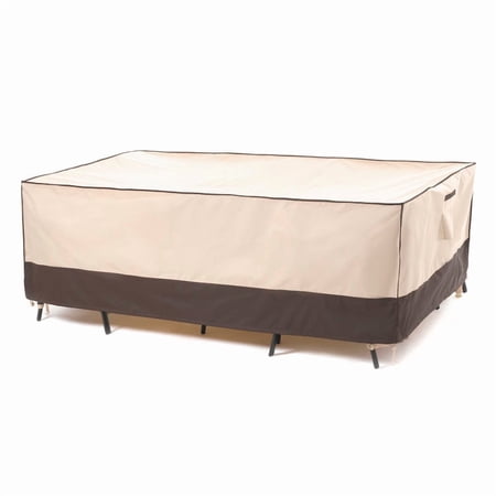 F&J Outdoors Waterproof Outdoor Table Cover 102"(W)×74"(D)×27.5"(H)