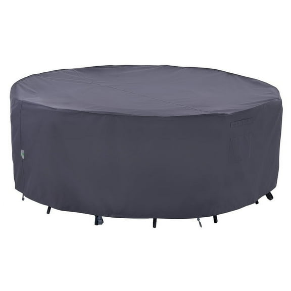 F&J Outdoors Waterproof Outdoor Table Cover 110"DIA x 27.5"H
