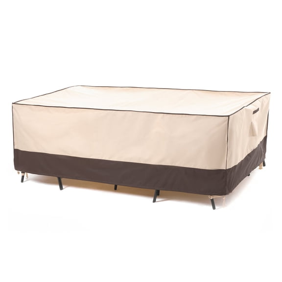 F&J Outdoors Waterproof Outdoor Table Cover 126"(W)×83"(D)×27.5"(H)