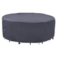 thumbnail image 1 of F&J Outdoors Waterproof Patio Furniture Cover, UV-Resistant Fabric, Drawstring Hem, 84" Diameter x 27.5" Height, 1 of 9