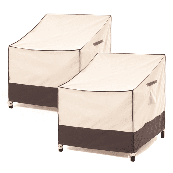 F&J Outdoors Waterproof Patio Chair Covers 33"(W)×36"(D)×36/21"(H)