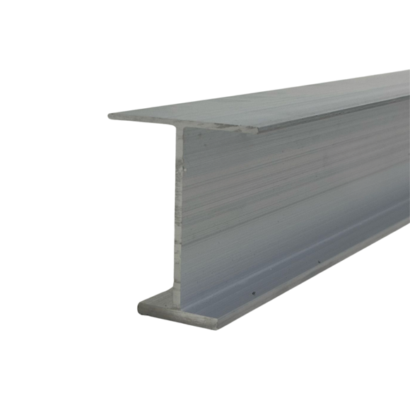 F&L Aluminum I-Beam – 6061 Alloy, 36" Structural Support Rail for A/C Stand Legs, Engineered for Building Code approvals. (Miami-dade and Florida Building Code Approved)