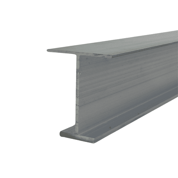 F&L Aluminum I-Beam – 6061 Alloy, 36" Structural Support Rail for A/C Stand Legs, Engineered for Building Code approvals. (Miami-dade and Florida Building Code Approved)