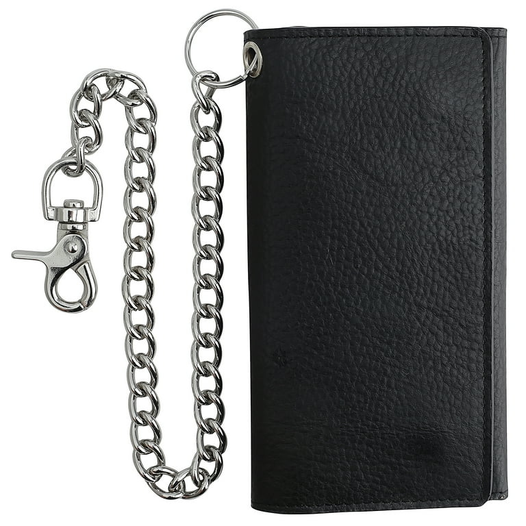 LEVI’S VINTAGE CLOTHING CHAIN WALLET Men Silver Metal Long Wallet Chunky Chain Thick Links Biker