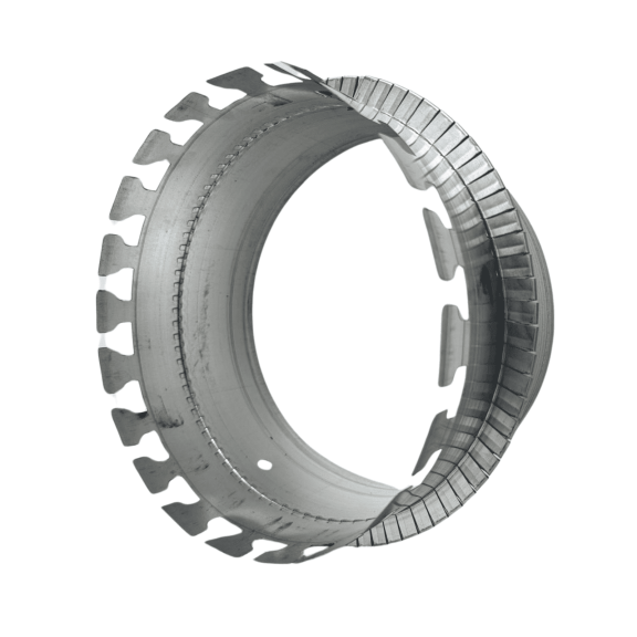 F&L Indutries 19 inch Duct Board Collar in 28 Gauge Galvanized Steel, Tab Collar for R4, R6 and R8 Ductboard Insulation Compatible With All Ductboard Thicknesses