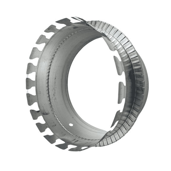 F&L Indutries 20 inch Duct Board Collar in 28 Gauge Galvanized Steel, Tab Collar for R4, R6 and R8 Ductboard Insulation Compatible With All Ductboard Thicknesses