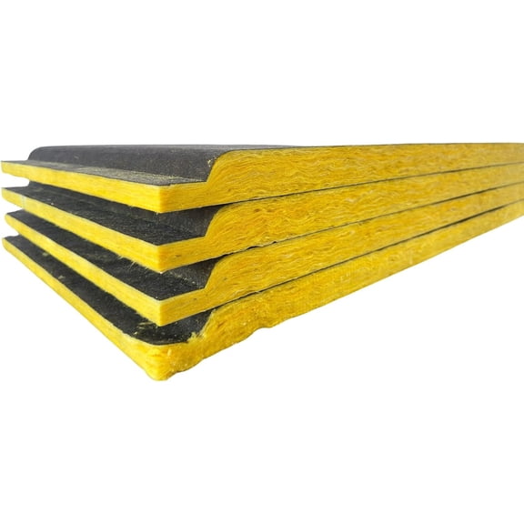 F&L Johns Manville Duct Insulation Panels 1" to 2" Thick, 24"x24" and 24"x48" HVAC Thermal Fiberglass Insulation for Sheet Metal Duct Systems R4, R6 & R8 Ductboard (2In x 24In x 48In)