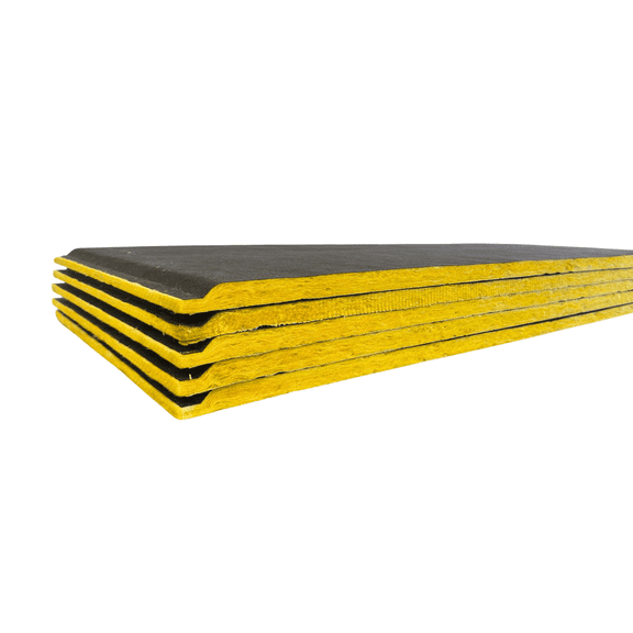 F&L R4 Johns Manville Duct Insulation Panel 24" x 24"  HVAC Thermal Fiberglass Insulation for Sheet Metal Duct Systems R4, R6 & R8 Ductboard