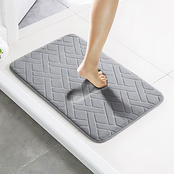 F Non Slip Bath Mat With Thick Padding And Water Absorption For Safety