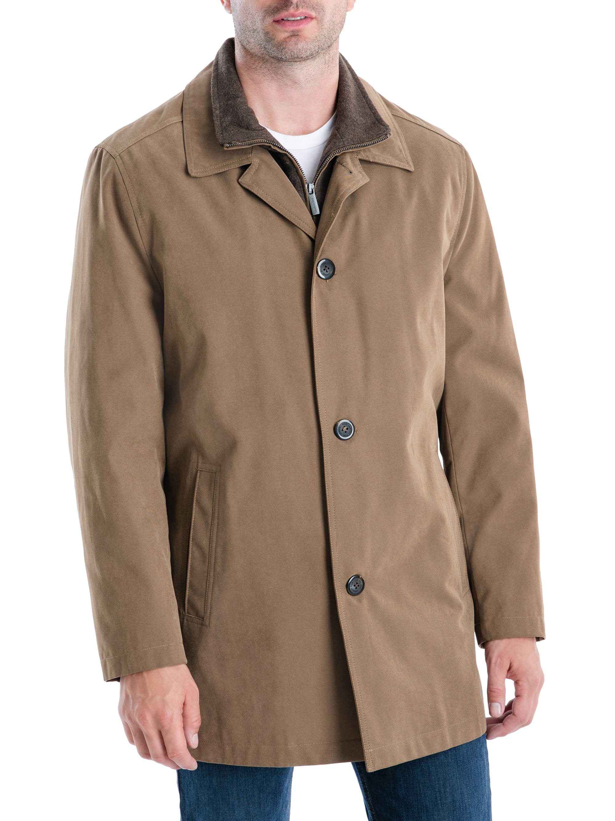 F.O.G Men s Raise Twill Snap Out Wool Bibby All Weather Coat up