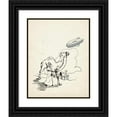 thumbnail image 1 of F. Ockerse 20x24 Black Ornate Framed Double Matted Museum Art Print Titled: Desert Residents Look at an Airship (1934), 1 of 5