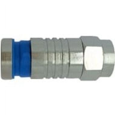 (10-Pk) W Box Technologies RG6 Quad Shield Plug 50 Ohm 0E-FC6QTP