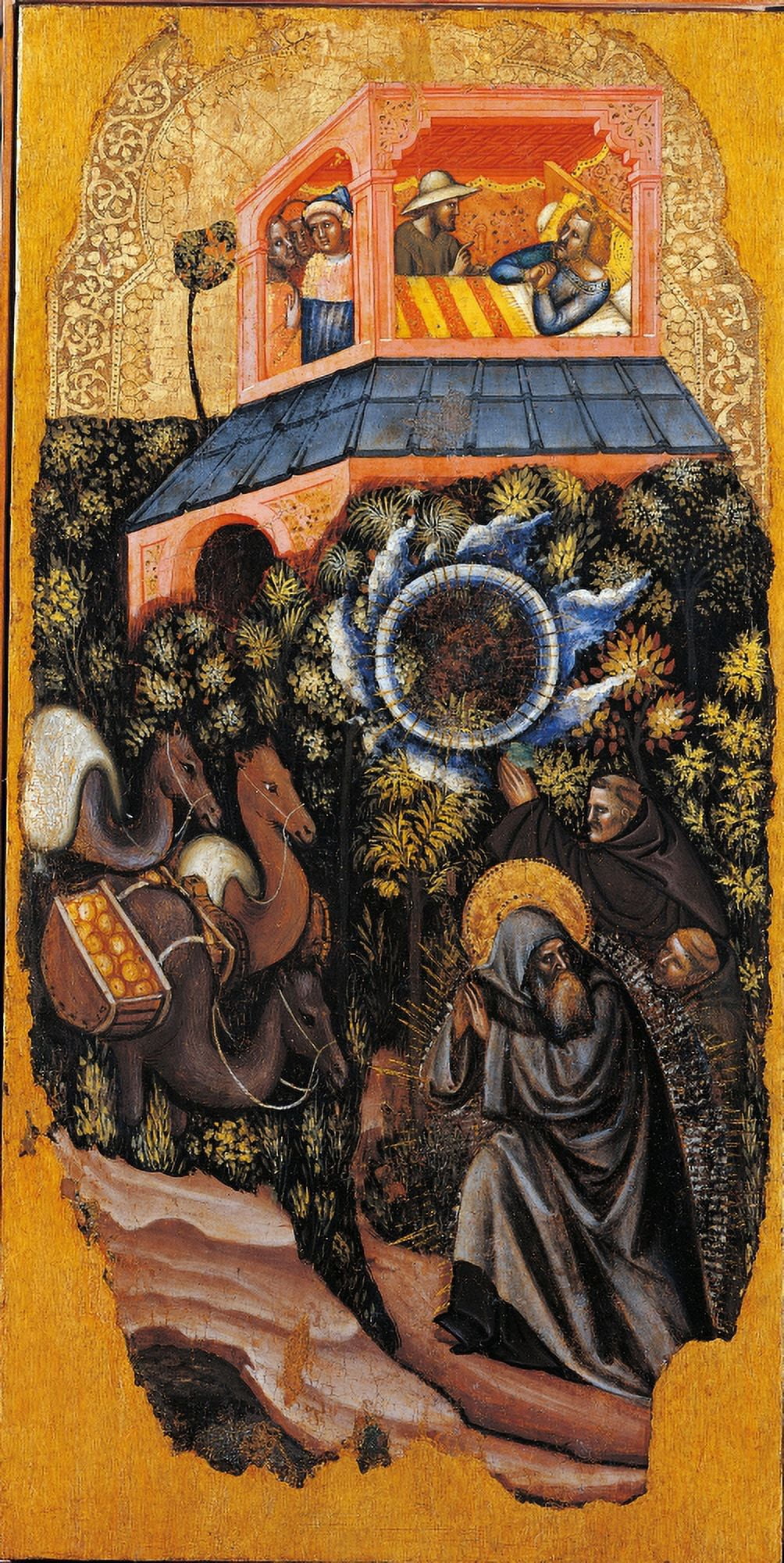F Palestine To Send Provisions To St Anthony The Abbot The Arrival Of The Camels With The Provisions Canvas Art - (24 x 36)