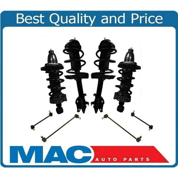 F & R Coil Spring Strut Struts Mount Mounts For 06-14 Ridgeline 4x4 Sway Br 8Pc