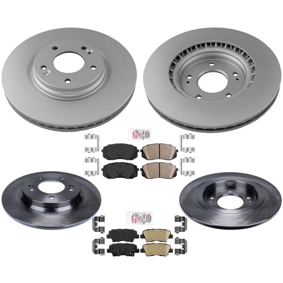 F&R Disc Brake Rotors Pads For 16-2019 Kia Optima 2.4L W Electric parking brake