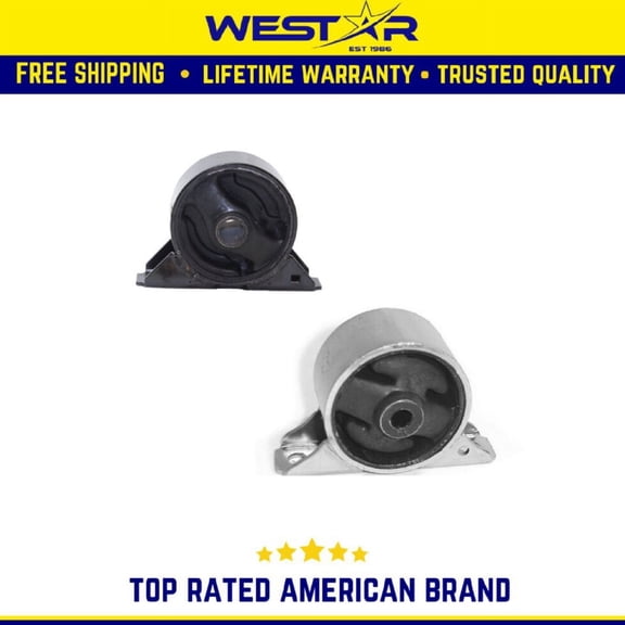 F & R Engine Motor Mount 2PCS Set Compatible for 97-02 Mitsubishi Mirage 1.5/1.8L Manual Replaces 9059 9037