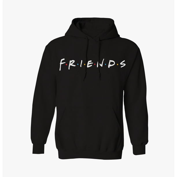 F.R.I.E.N.D.S Hoodie Logo Mens and Womens Pullover Hoodie Black S XXL Walmart Business Supplies