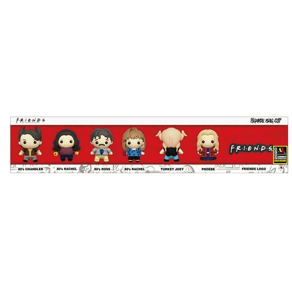 F.R.I.E.N.D.S. Series 2  3D Foam Figural Bag Clip  7 pc Collectors Set