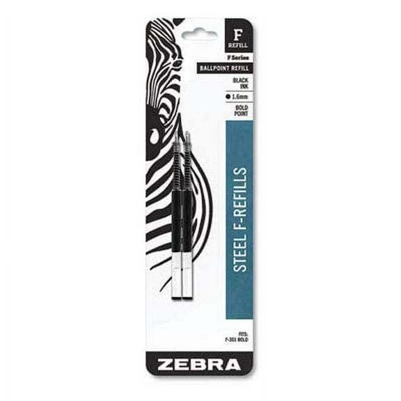 F-Refill, Spiral Ballpoint, Black, Bold, 2/Pack (11 Pack)