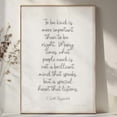 thumbnail image 1 of F Scott Fitzgerald Be Kind Poster, 8x12 UNFRAMED, 1 of 3