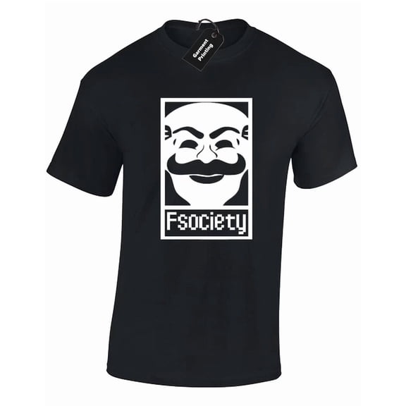 F Society Mr Robot Evil Corp Cyber Hacker Programmer Unisex S-5XL T-Shirt