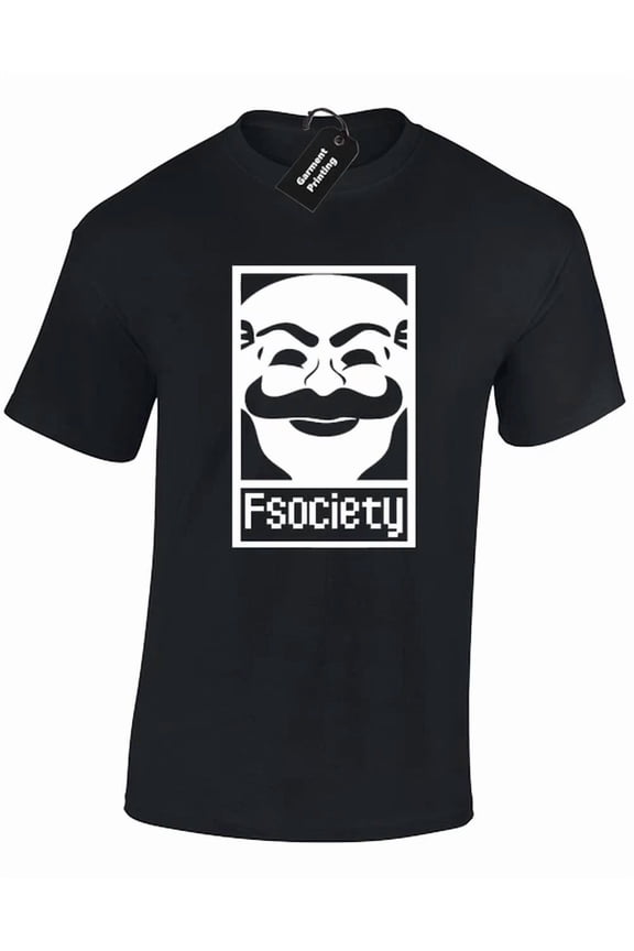 F Society Mr Robot Evil Corp Cyber Hacker Programmer Unisex S-5XL T-Shirt