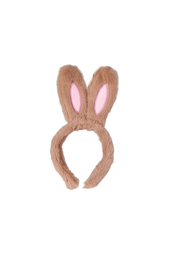 F Soft Rabbit Ear Plush Headband For Cute Easter Outfit
