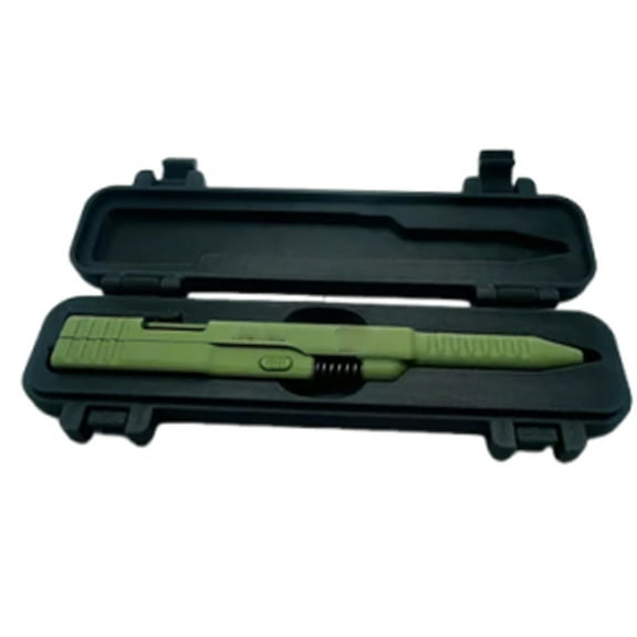 F Tactical Pen With Slide Design And Case For Military Use Includes Pen Made From Plastic For Robust Performance