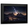 thumbnail image 1 of F. Turienzo, Carlos 18x13 Black Modern Framed Museum Art Print Titled - Rising Over Tre Cime, 1 of 5
