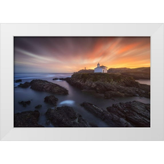 F. Turienzo, Carlos 24x17 White Modern Wood Framed Museum Art Print Titled - Virxe Do Porto Ii