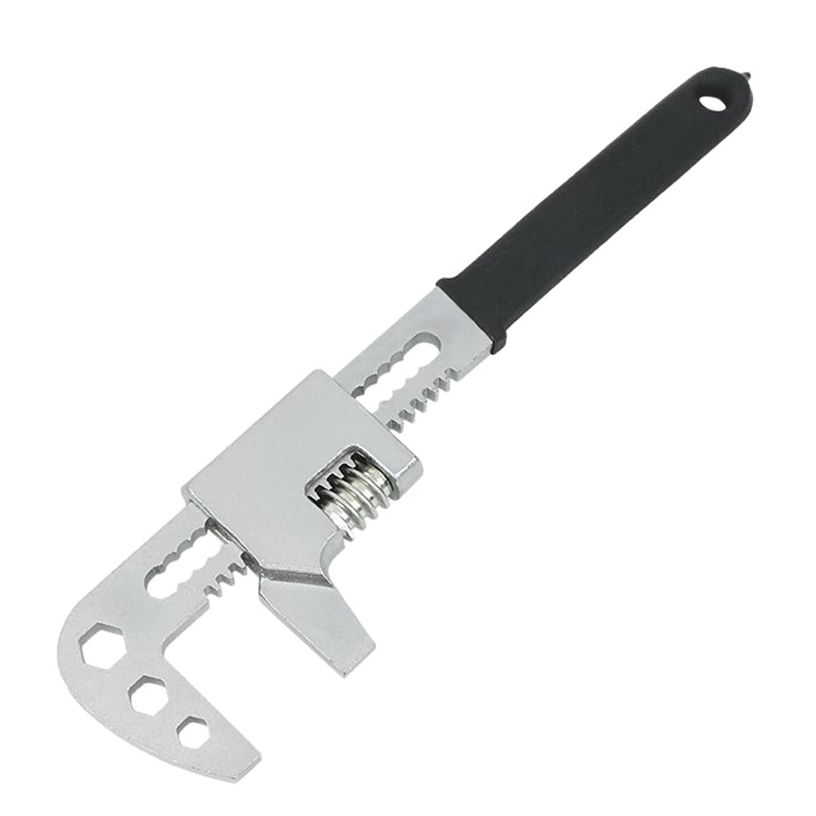 F Type Adjustable Wrench Steel Bathroom Sink Wrench Household Pipe Spanners Pipe Wrench and Large Opening Wrench