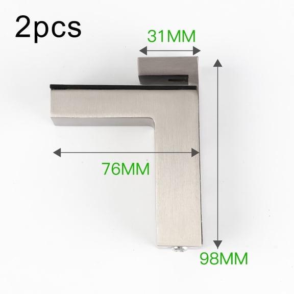 F-Type Glass Sandwich Panel Fixing Clamp Adjustable Layer Support Board Clamp Large Brushed Smile Home