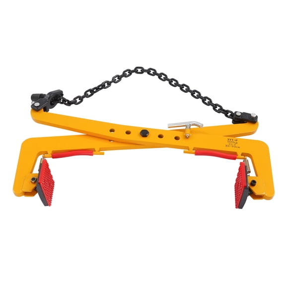 F Type Lifting Clamp, Stone Lifting Clamp, 23 Inch Chain Lifting Clamp with 13-27.56 Inch Adjustable Opening for Stone, Concrete, and Material Handling
