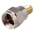 thumbnail image 1 of F Type Male to SMA Female Brass Coaxial Cable RF Connector Adapter 1pcs, 1 of 5