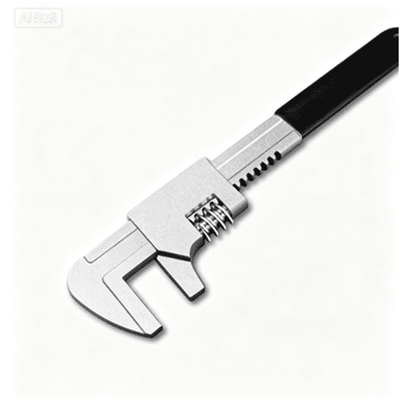 FType Right Angle Adjustable Wrench, Multifunctional Large Opening Plumbing Pipe Spanner Hand Tool(11 inch)