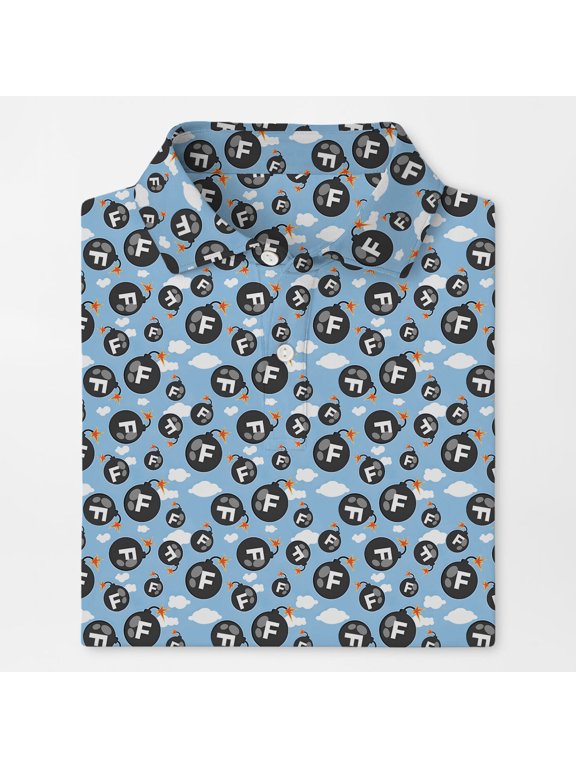 F-bombs Away Golf Polo Shirt for Men Women Casual Outdoor Sports Funny Gift