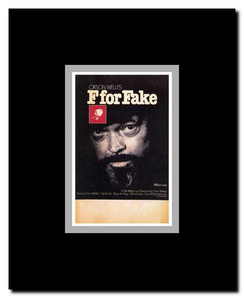 F for Fake Framed Movie Poster