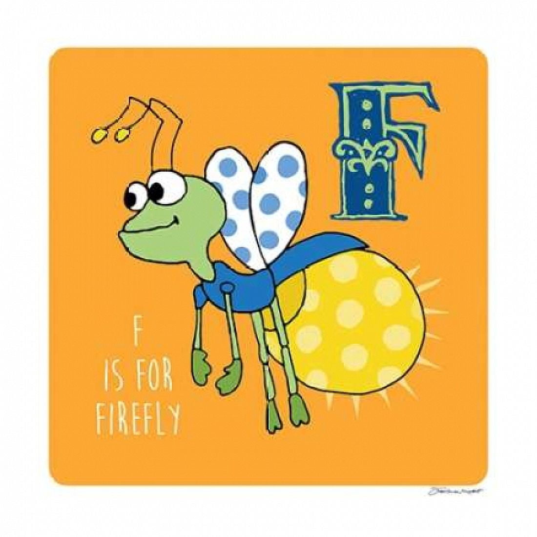 F is For Firefly Canvas Art - Stephanie Marrott (24 x 24)
