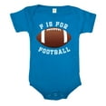 thumbnail image 1 of F is for Football Baby one-piece bodysuit Baby Football Romper, Graphic Baby Jumpers - Royal CA165FOOTBALL S10 3-6, 1 of 2