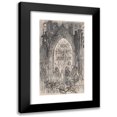 thumbnail image 1 of Félicien Rops 10x14 Black Modern Framed Museum Art Print Titled - Study for Frontispiece for ‘Young People France’ by Theophile Gautier, 1 of 5