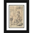 thumbnail image 1 of Félicien Rops 13x18 Black Ornate Wood Framed Double Matted Museum Art Print Titled - Norwegian Cook (Norwegian Cook) (1879), 1 of 5