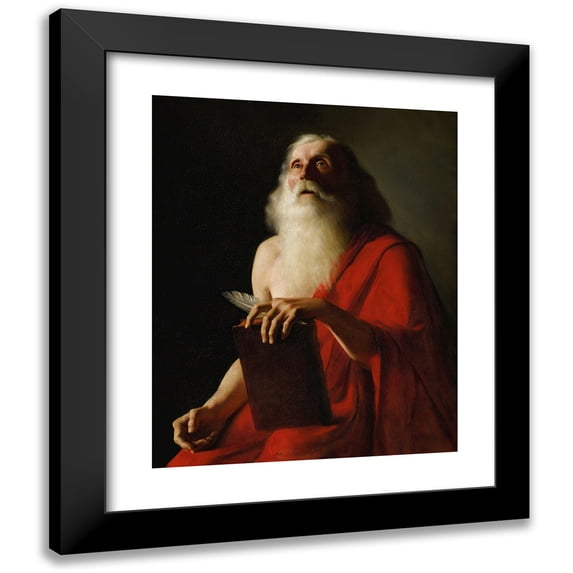 Félix Auguste Clément 12x14 Black Modern Framed Museum Art Print Titled - The Evangelist