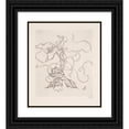 thumbnail image 1 of Félix Bracquemond 12x14 Black Ornate Wood Framed Double Matted Museum Art Print Titled: Plate (Poppy). (1866 - 1878), 1 of 5