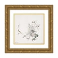thumbnail image 1 of Félix Bracquemond 15x15 Gold Ornate Wood Frame and Double Matted Museum Art Print Titled - Snow (1875), 1 of 4