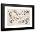 thumbnail image 1 of Félix Bracquemond 24x19 Black Modern Framed Museum Art Print Titled - Roosses and Ducks (1866), 1 of 5